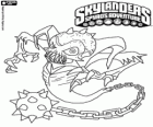 Skylander Ghost Roaster, een wezen dat kwade geesten eet. Ondood Skylanders