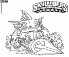 Skylander Gill Grunt, een schepsel dat nooit laat ontsnappen zijn prooi. Water Skylanders