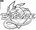 Beyblade logo met de draak