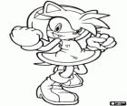 Amy Rose, de egel vrouw die beweert te zijn de vriendin van Sonic