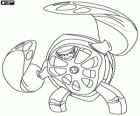 Cyclospin of Terraspin, buitenaardse schildpad die heeft de macht om te controleren de lucht en Tornado's.  Ben 10 Ultimate Alien