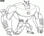 ArmeDriller of Armodrillo, robuuste vreemdeling als een armadillo robot van de planeet Terraexcava. Ben 10 Ultimate Alien