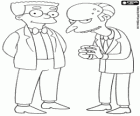 Charles Montgomery Burns en Waylon Smithers, de eigenaar van de kerncentrale van Springfield en zijn assistent