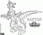 Raptor, laatste evolutie. Invizimals The Lost Tribes. Gevaarlijke jager die snelle, slimme, agressieve