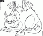 Skeith, de gevleugelde draak van Neopets