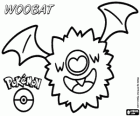Woobat, de vleermuis pokémon. Evolueert in Swoobat