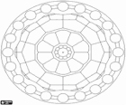 Eenvoudige circulaire mandala