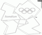 Londen 2012 Olympische Zomerspelen Logo. Spelen van de XXX Olympiade