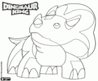 Gabu, Chomp, de sterkste dinosaurus van Team-D, de triceratops van Dinosaur King