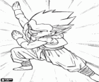 Gotenks, een van de meest krachtige personages gemaakt door de fusie tussen zoon Goten en Trunks