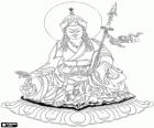 Boeddha Padmasambhava, oprichter van de school van het Tibetaans boeddhisme Nyingma. Guru Rinpoche