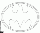 Het beroemde logo van Batman, de vleermuis