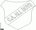 Embleem van de Club Atlético All Boys van Buenos Aires, Argentijnse voetbalclub
