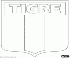 Logo van Club Atlético Tigre van de stad van Victoria, Argentinië