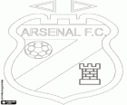 Embleem van Arsenal FC. Argentijnse voetbalclub genaamd Arsenal de Sarandí