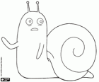 Snail, de kleine longslak uit Tijd voor Avontuur, Adventure Time