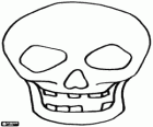 Skeleton masker. Een schedel