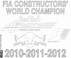 Red Bull Racing drievoudig FIA Constructeur Wereldkampioen 2010, 2011 en 2012