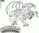Skylander Cynder, een vrouwelijke draak met sinistere mogelijkheden. Ondood Skylanders