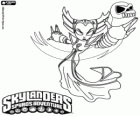 Skylander Hex, een vrouwelijke donkere elf. Ondood Skylanders