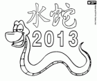 2013, het jaar van de Water Slang. Volgens de Chinese kalender, uit de 10 februari 2013 aan 30 januari 2014