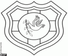 Logo van de nationale ploeg van Tonga rugby, Ikale Tahi. Embleem, de witte duif