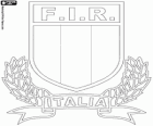 Logo van het Italiaanse rugbyteam, de azzurri
