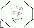 Octagon met gezicht