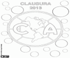 Club America, kampioen van het toernooi Clausura Mexico 2013