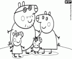 De familie van Peppa varken