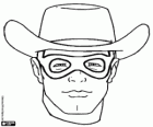 Het gezicht van de raadselachtige gemaskeerd, John Reid, Lone Ranger