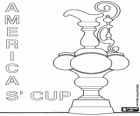 De America's Cup. De trofee van de wereld meest belangrijke zeilwedstrijd
