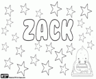Zack, variant en korte vorm van namen zoals Isaac, Zacharia