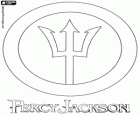Logo van Percy Jackson, de zoon van Poseidon