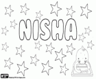 Nisha, naam van hindoe oorsprong. Nisha, de godin van de nacht in de hindoe mythologie