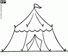 De grote tent van het circus