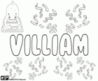Villiam, naam van Germaanse oorsprong. Variant van William
