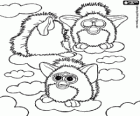 Drie Furbys op de wolken