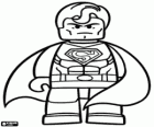 Superman, een superheld uit de film Lego