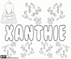 Xanthie, naam van Griekse oorsprong. Variant van de naam Xanthe
