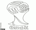 Logo van de Wereldkampioenschap voetbal 2014 van Brazilië