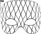 Veelkleurige masker voor Harlekijn