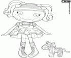 Spot Splatter Splash Lalaloopsy met haar huisdier, een zebra