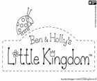 Logo van de kleine Koninkrijk van Ben en Holly. Originele logo in het Engels van  Ben and Holly’s Little Kingdom