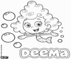 Deema, de kleine zeemeermin met haar krullend haar, Bubble Guppies