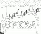 Opera Dag, Dag van de Opera. Een scenario met de muziek als de hoofdpersoon, een operatheater, een operagebouw