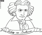 Buste van Ludwig van Beethoven. Beroemde Duitse componist, geboren in de 1770 en stierf in de 1827