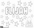 Elijah, naam van Hebreeuwse oorsprong. Naam van een bijbelse profeet, Elia. De betekenis ervan is mijn God Yahweh