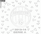 Juventus, Juve, de kampioen van de Italiaanse voetbalcompetitie. Lega Calcio Serie A 2013-2014