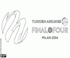 Logo Milaan 2014 Euroleague Final Four basketbal